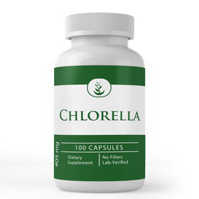 Chlorella PURE ORIGINAL INGREDIENTS 100 capsules vue de face