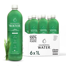 Chlorophyll Water 6-Pack avec bouteilles de 1 litre