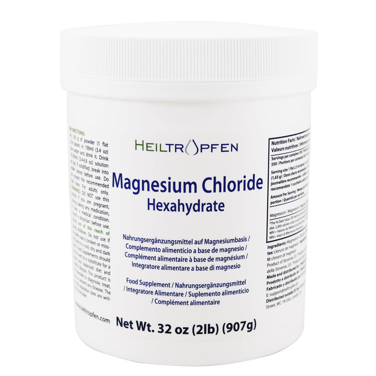 Chlorure de Magnésium Heiltropfen 1021 g - vue avant