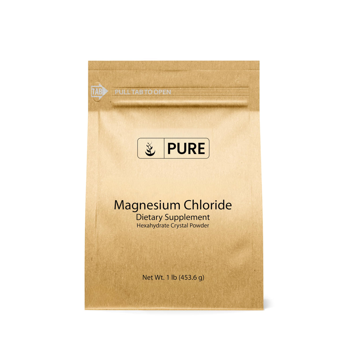 Chlorure de magnésium PURE ORIGINAL INGREDIENTS 450g vue de face