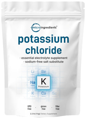 Chlorure de potassium Micro Ingredients 1021 g sachet avant