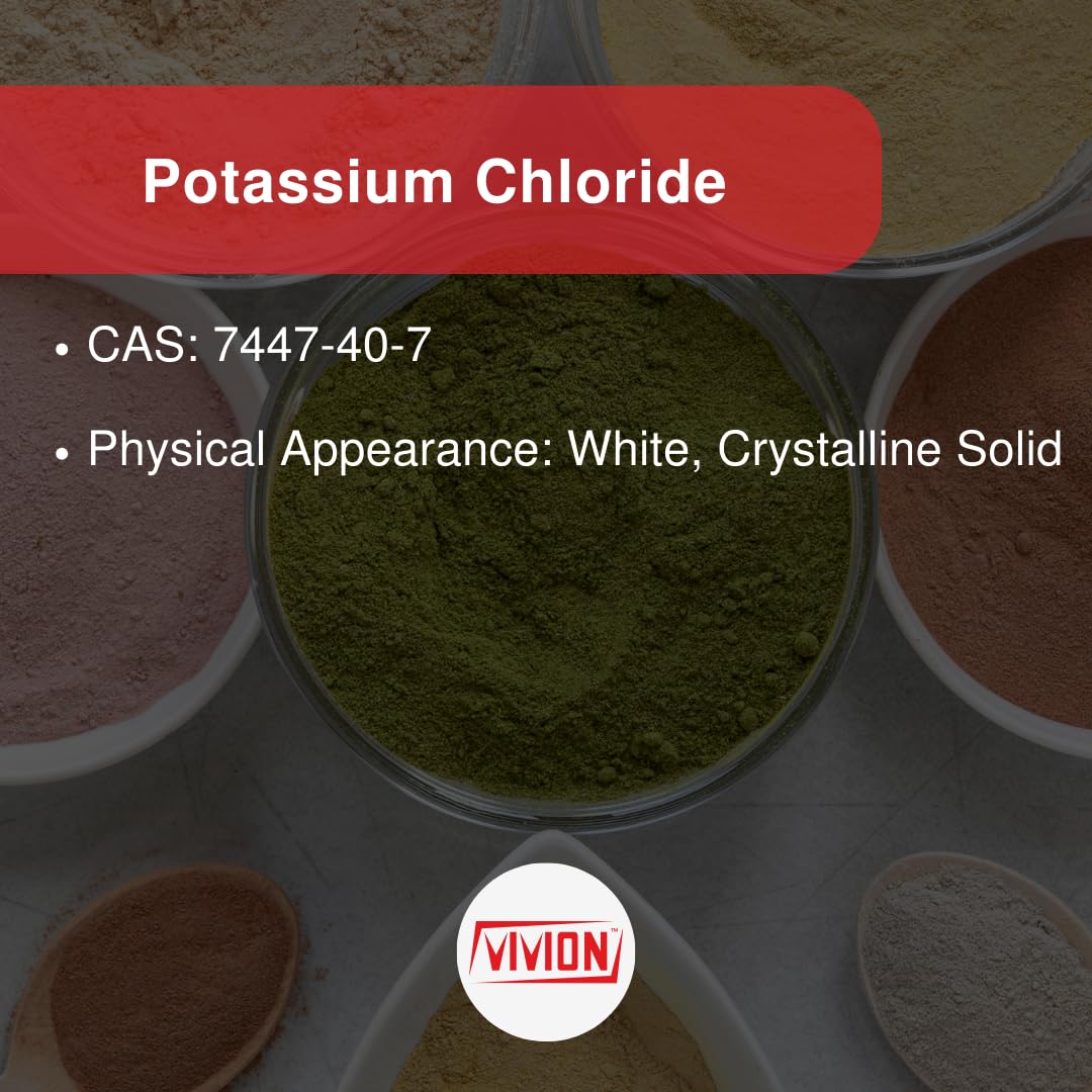 Chlorure de potassium Vivion 1000g, contenu en poudre