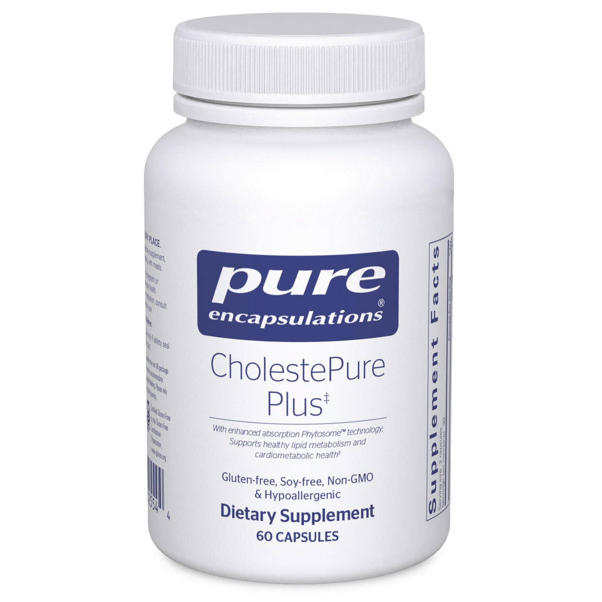 CholestePure Plus 120 capsules Pure Encapsulations vue avant