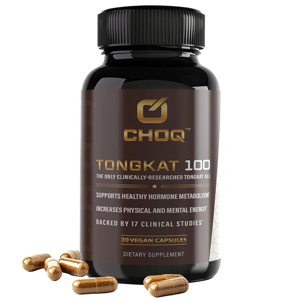 CHOQ Extrait de Tongkat Ali 100mg - vue avant de l'emballage