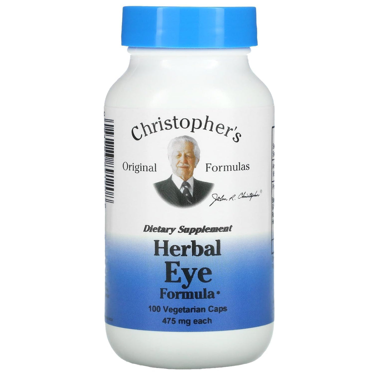 Christopher's Original Formulas Complément Alimentaire Oculaire 100 capsules vue de face