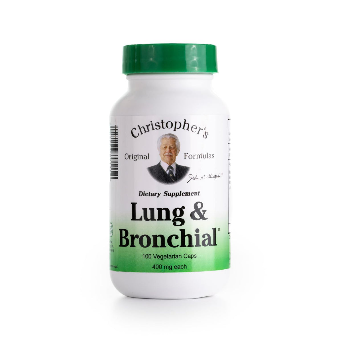 Christopher's Original Formulas Complément Alimentaire Pulmonaire 100 capsules vue de face