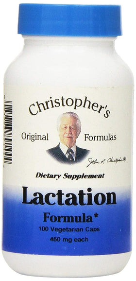 Christopher's Original Formulas Lactation Formula 100 Capsules front view