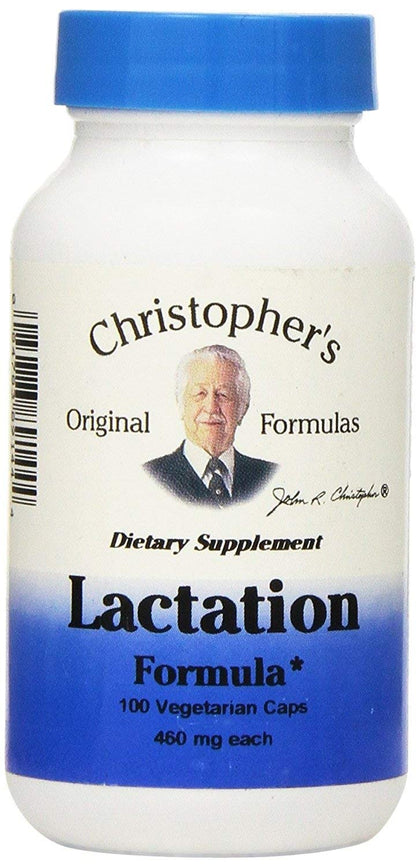 Christopher's Original Formulas Lactation Formula 100 Capsules front view