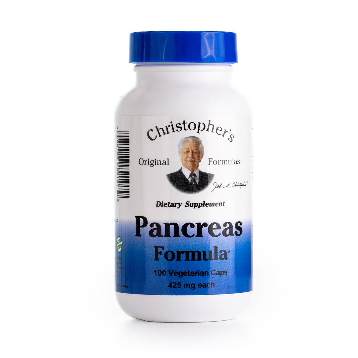 Christopher's Original Formulas Pancreas Formula 100 capsules front view