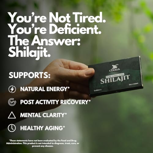 Chuga Shilajit comprimés avec un verre d'eau