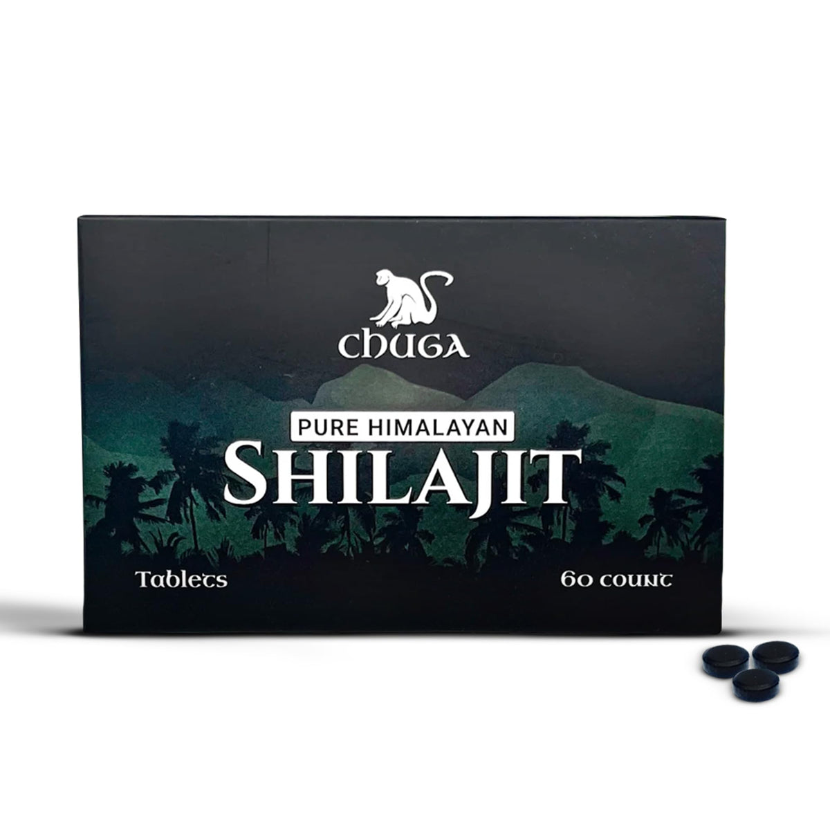 Chuga Shilajit comprimés vue de face dans son emballage