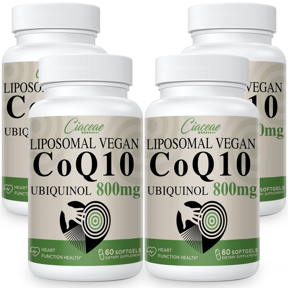 Ciaceae CoQ10 Liposomal 800 mg gélules végétariennes avant