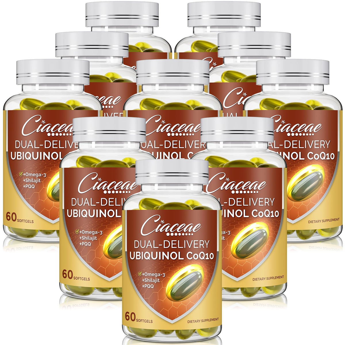 Ciaceae Ubiquinol CoQ10 600 MG softgels packaging front view