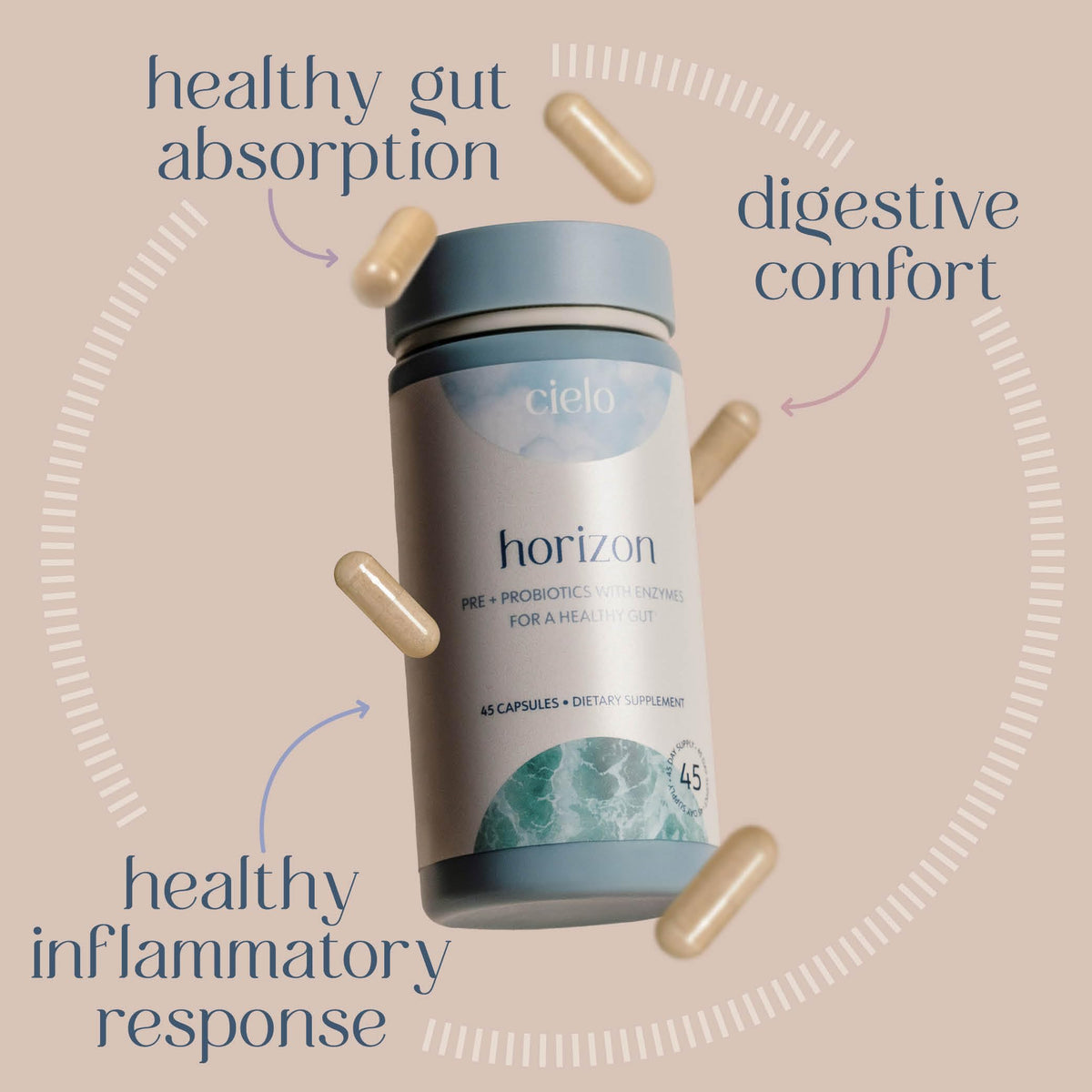 Cielo Horizon prébiotiques informations nutritionnelles