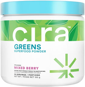 Cira Daily Greens poudre de superaliment spiruline bio 200g vue de face