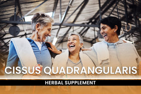 Cissus Quadrangularis capsules label with ingredients