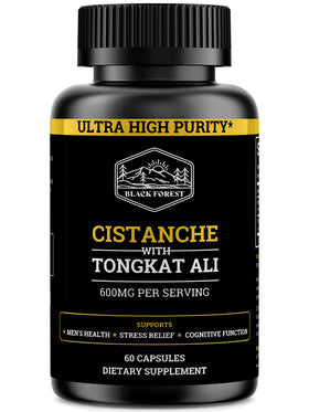 Cistanche Tubulosa 200mg & Tongkat Ali 400mg Black Forest, vue avant