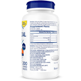 CITRACAL Citracal Petites Calcium Citrate 400 mg, vue de l'arrière de la bouteille