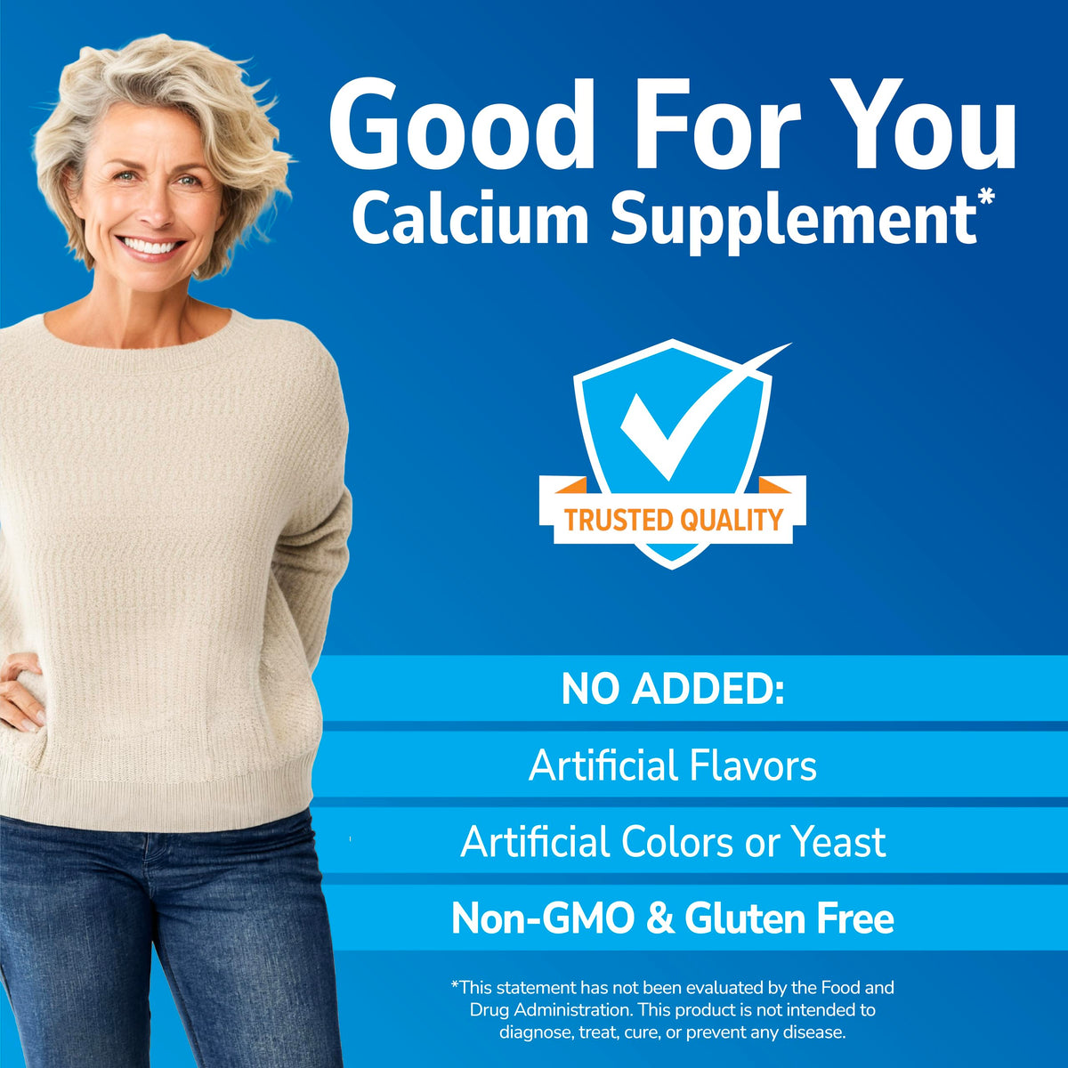 Citrate de Calcium + D3 200 Petites, composition des ingrédients