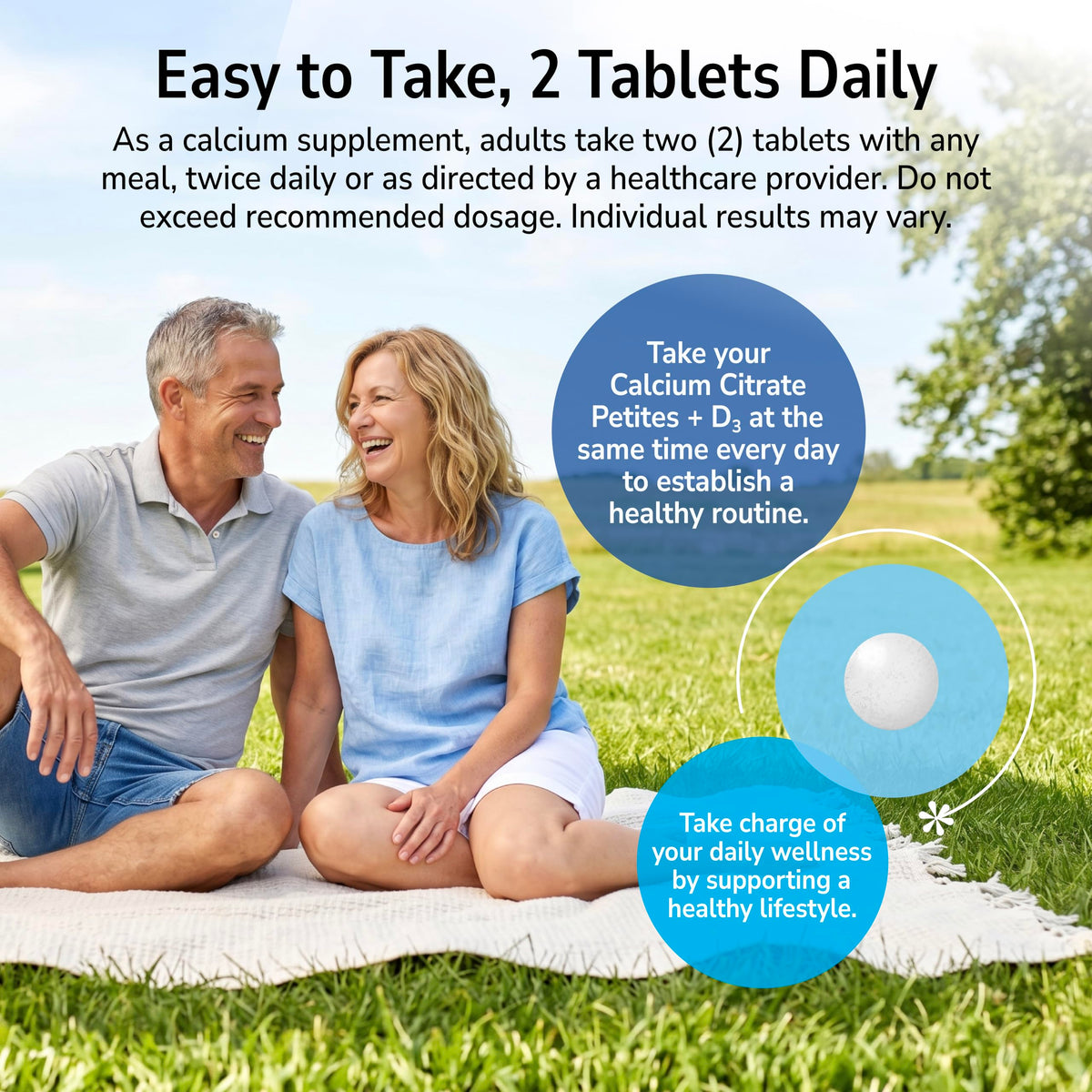 Citrate de Calcium + D3 200 Petites, illustration des capsules