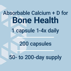Citrate de Calcium Life Extension, capsules en gros plan