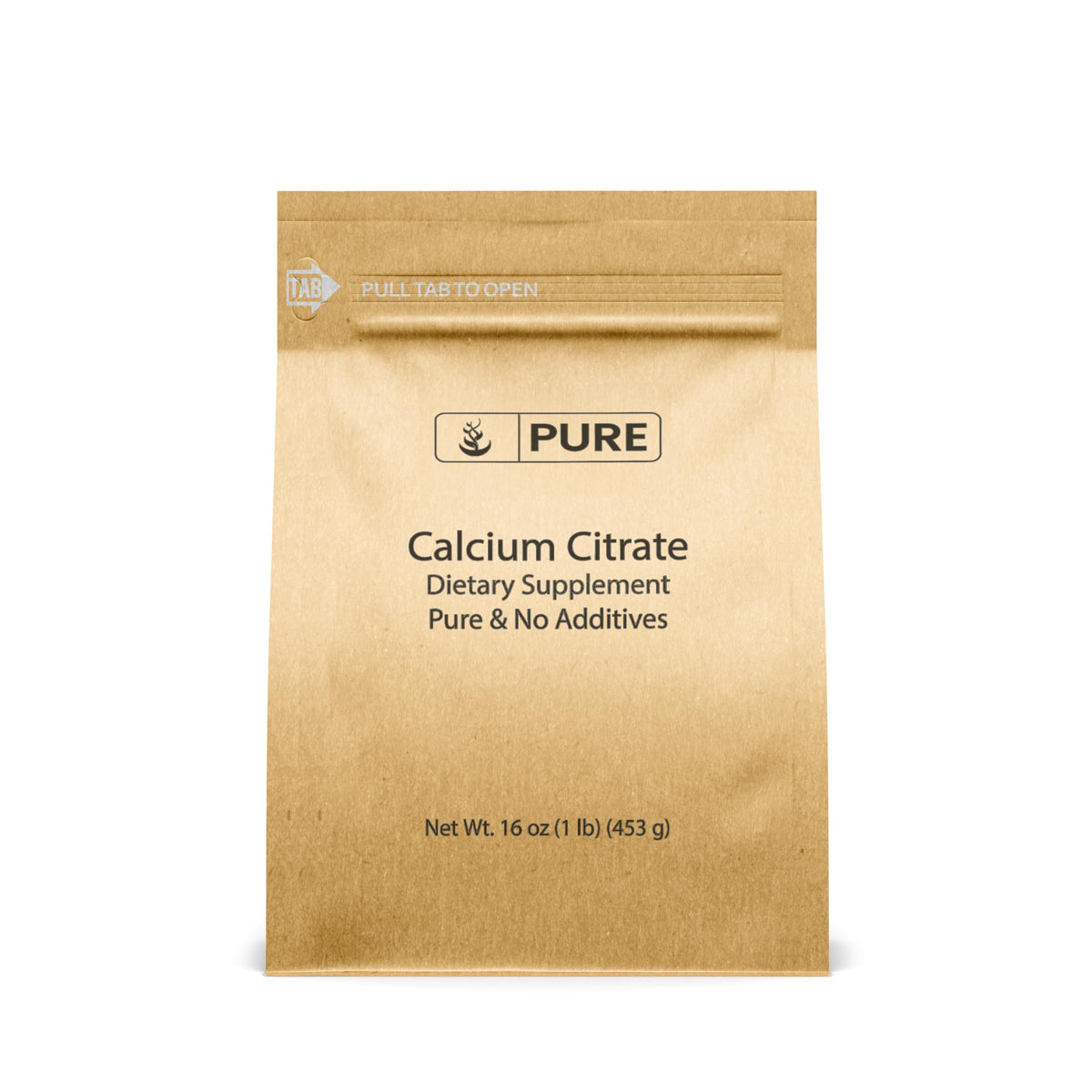 Citrate de Calcium PURE ORIGINAL INGREDIENTS 476g vue avant
