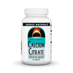 Citrate de Calcium Source Naturals 1 000 mg 90 comprimés vue avant