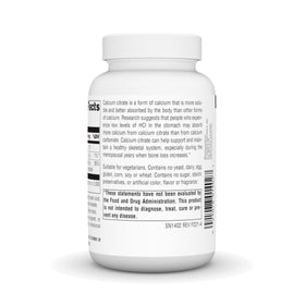 Citrate de Calcium Source Naturals 1 000 mg comprimés sur fond blanc