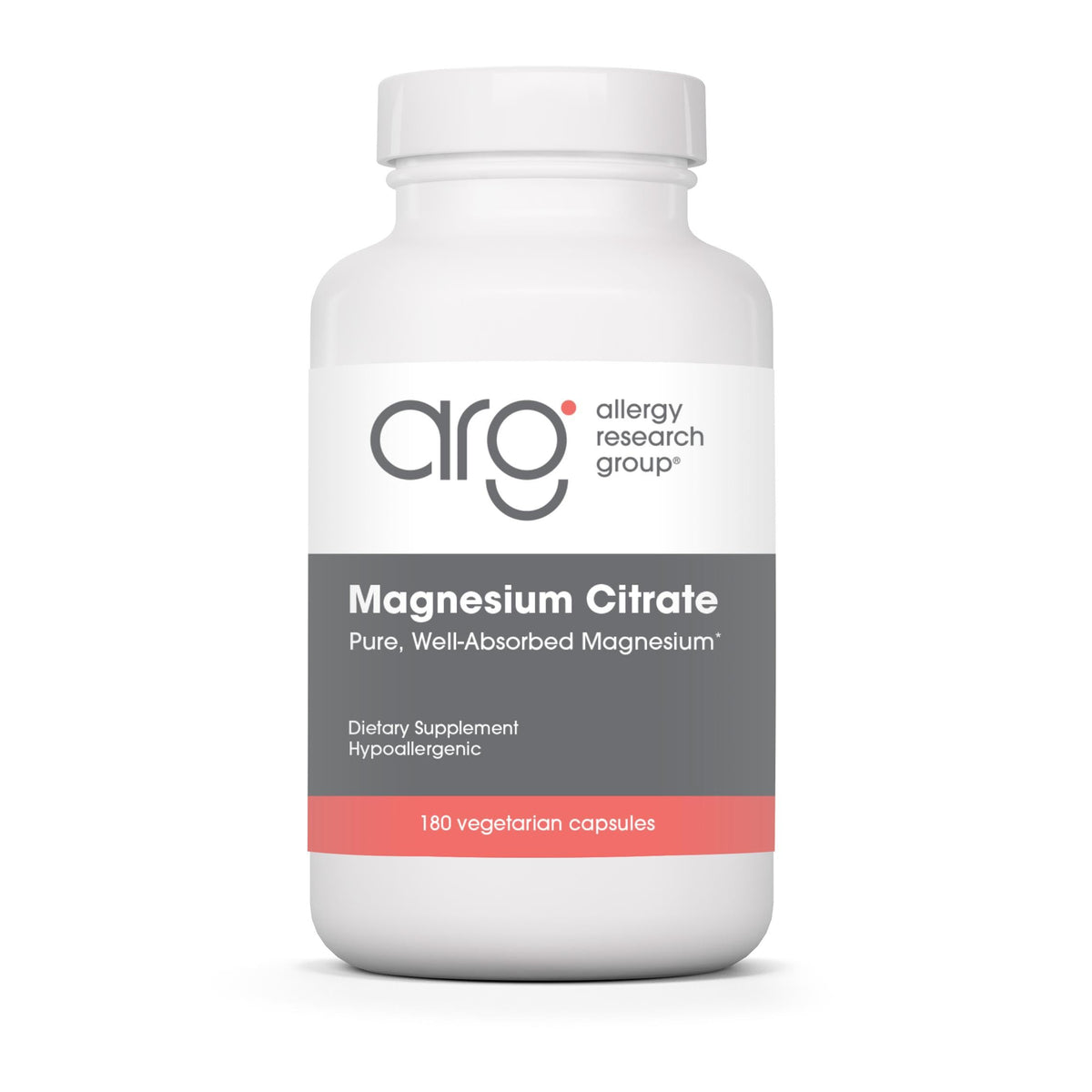 Citrate de Magnésium 170 mg Allergy Research Group, flacon de 180 capsules