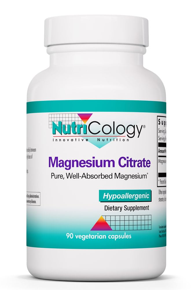 Citrate de Magnésium Allergy Research Group 90 capsules, emballage avant