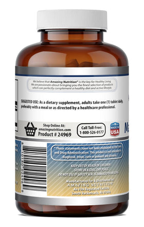 Citrate de magnésium Amazing Nutrition 200 mg comprimés emballage