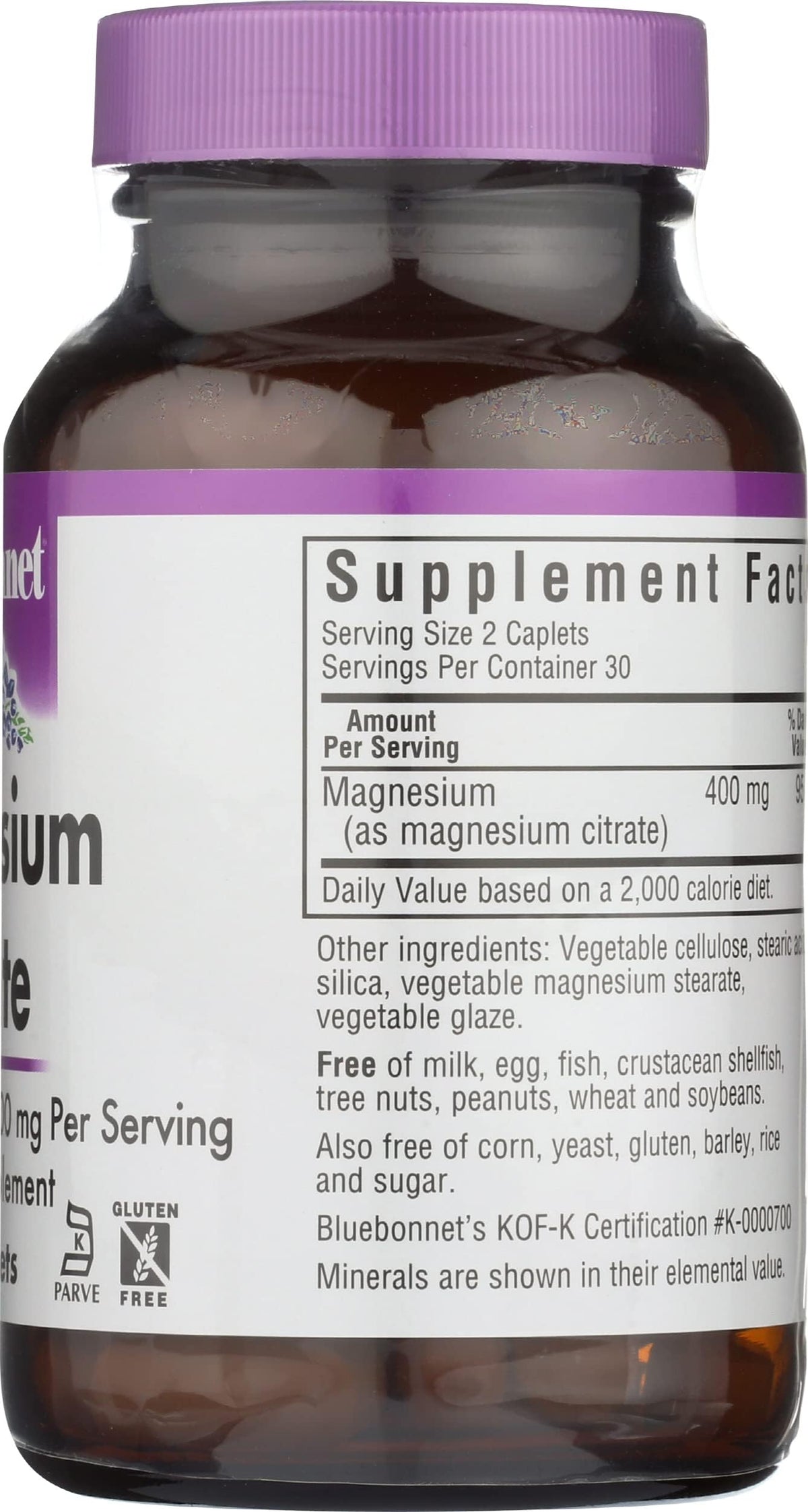 Citrate de Magnésium BlueBonnet 400mg en mode de vie actif