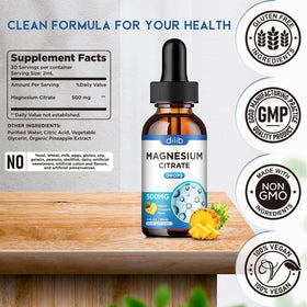 Citrate de magnésium liquide Dilib 500mg en situation de consommation
