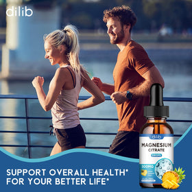 Citrate de magnésium liquide Dilib 500mg saveur ananas avec fruits
