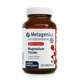 Citrate de magnésium Metagenics 300 mg 120 comprimés, vue de face