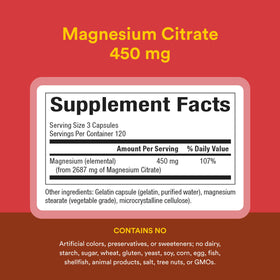 Citrate de Magnésium Natural Factors capsules ouvertes montrant le contenu