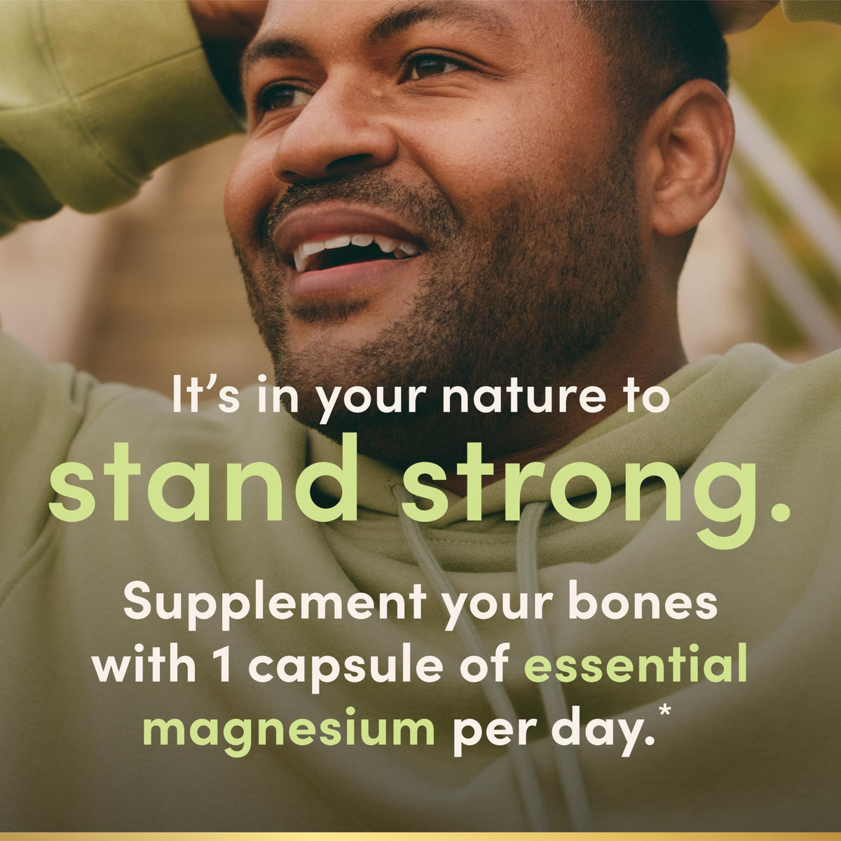 Citrate de magnésium Nature's Bounty, capsules sur une table