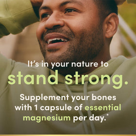 Citrate de magnésium Nature's Bounty, capsules sur une table