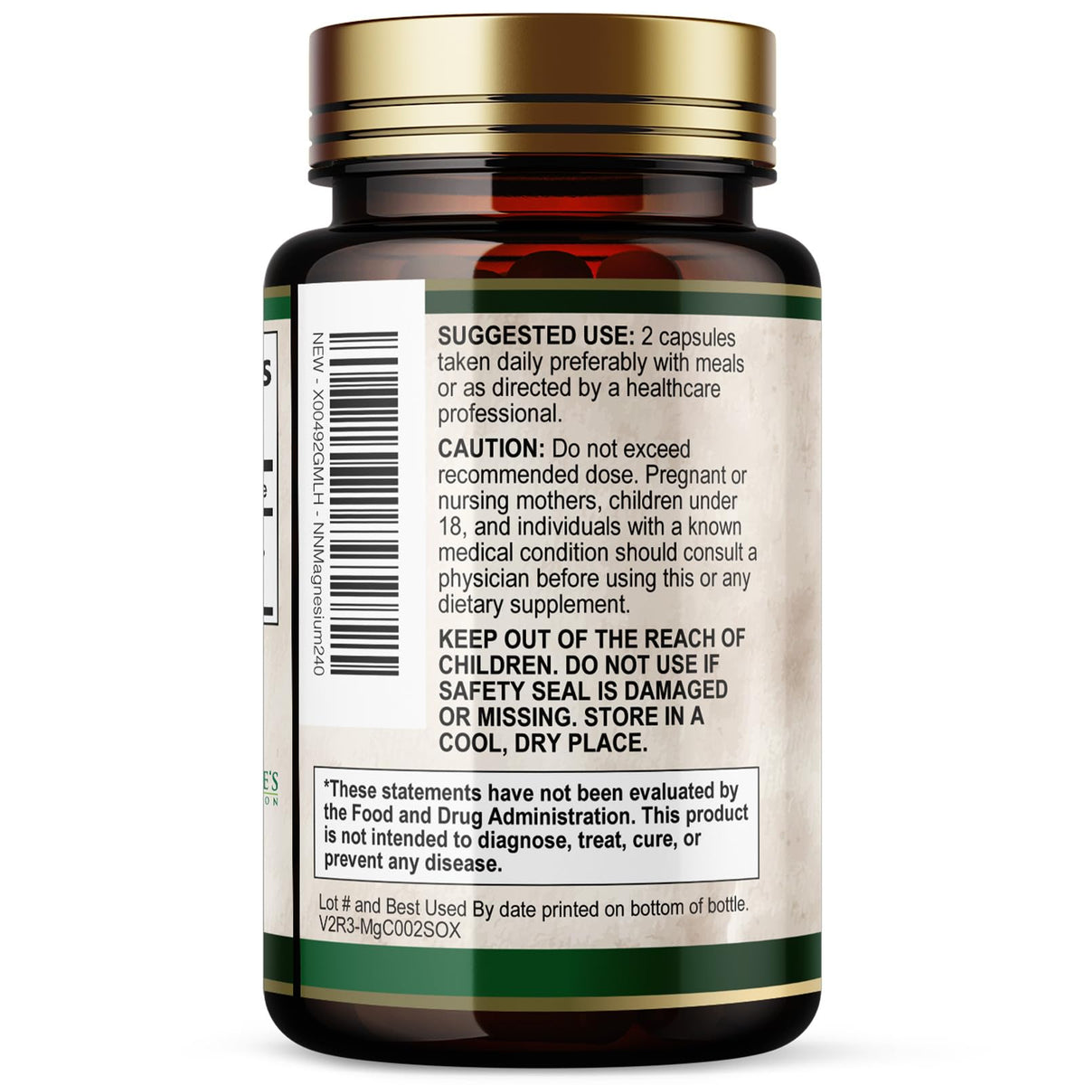 Citrate de magnésium Nature's Nutrition avec d'autres compléments alimentaires