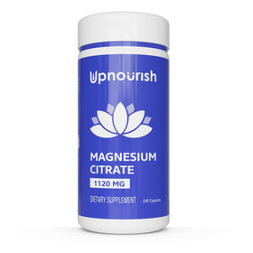 Citrate de Magnésium UpNourish 1120mg 240 capsules vue de face