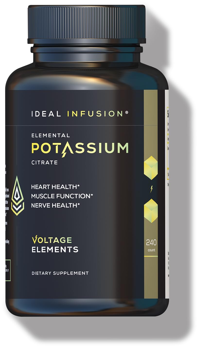 Citrate de Potassium 1400mg Ideal Infusion, vue de face du flacon