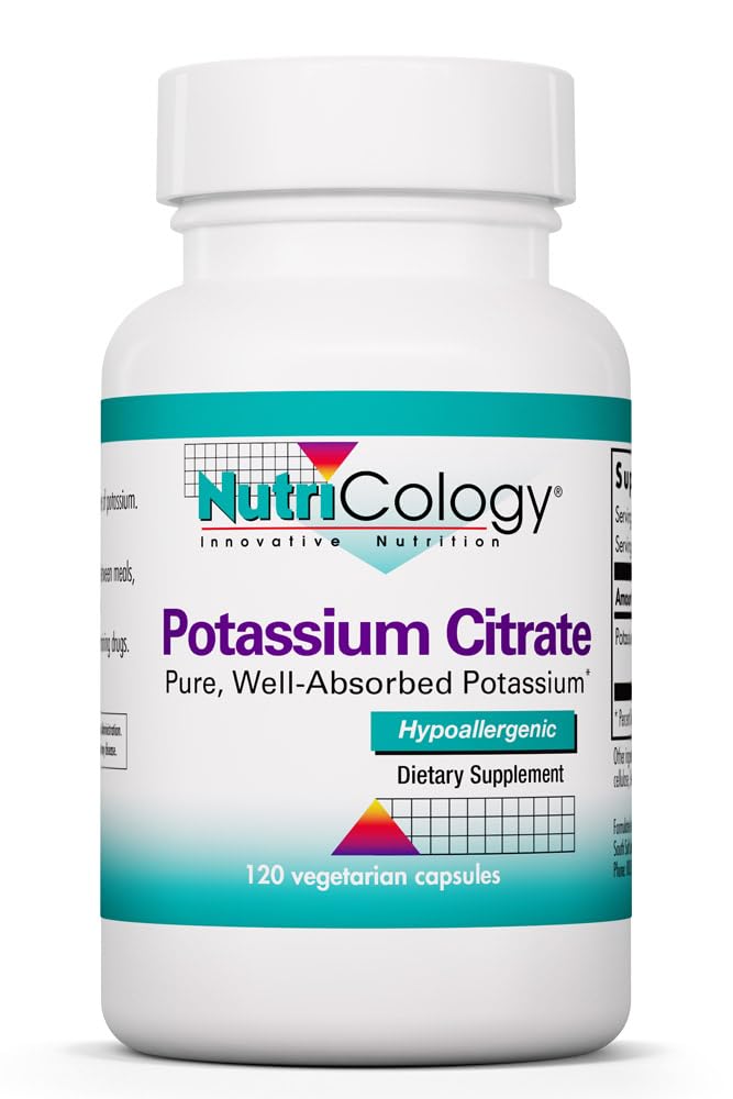 Citrate de Potassium 99 mg Capsules 120 unités vue de face