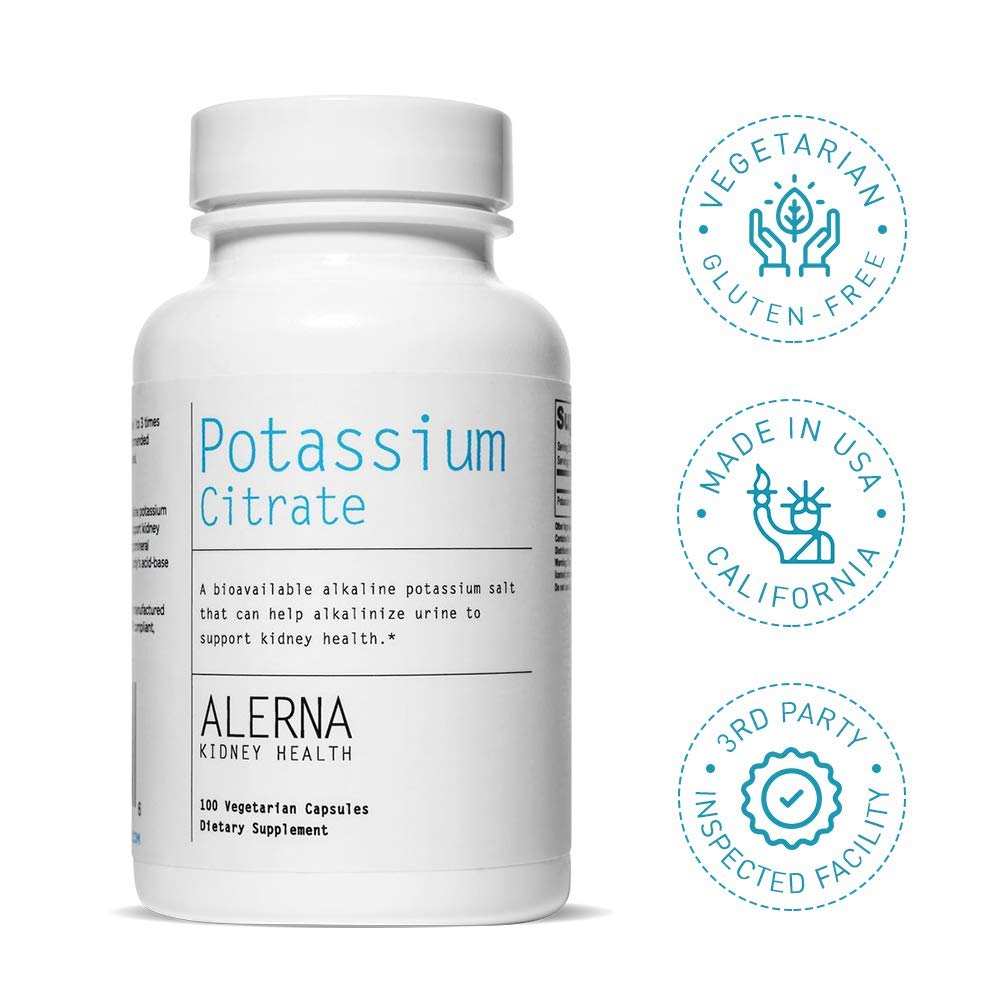 Citrate de potassium Alerna, mise en scène de l'emballage avec des plantes