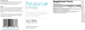 Citrate de potassium Alerna, prise en main d'une capsule