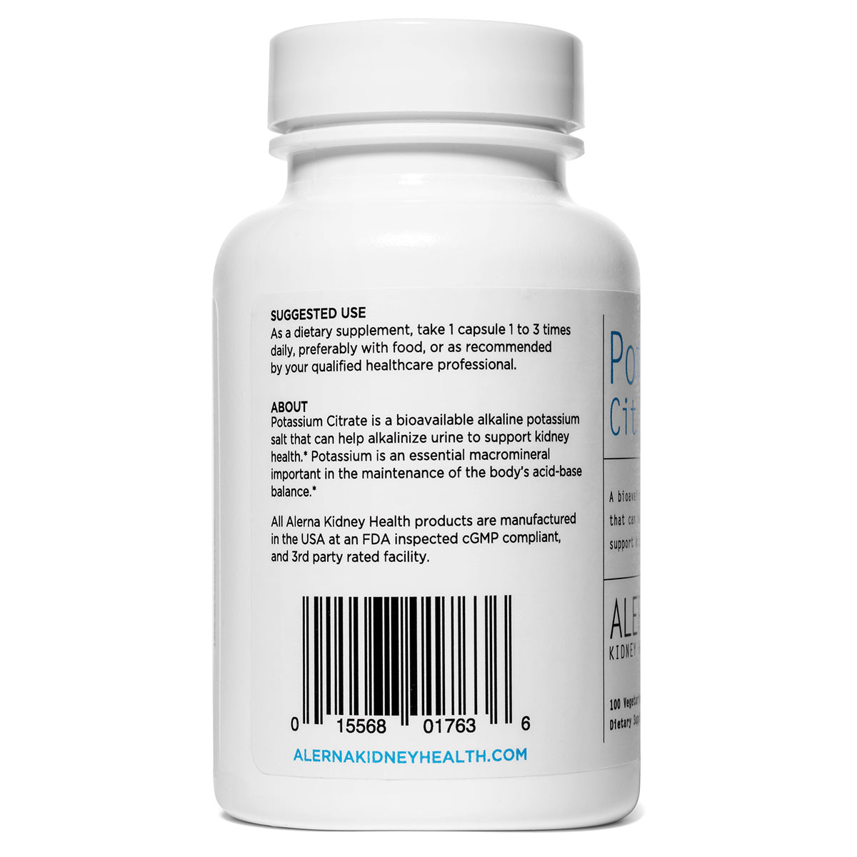 Citrate de potassium Alerna sur une surface en bois