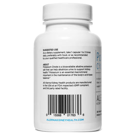Citrate de potassium Alerna sur une surface en bois