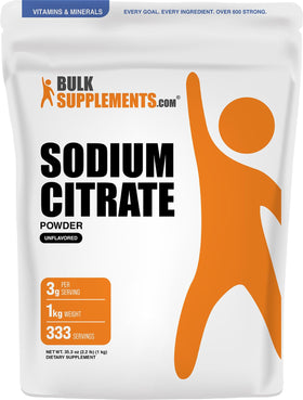 Citrate de Sodium Poudre BulkSupplements 1kg vue de face