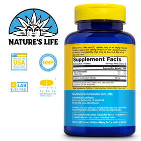 Citrate de Strontium Nature's Life, gélules végétariennes côte à côte