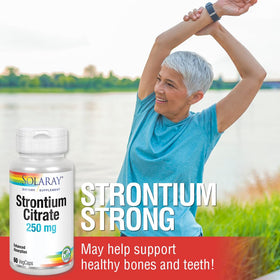 Citrate de Strontium SOLARAY 250 mg 60 VegCaps arrière