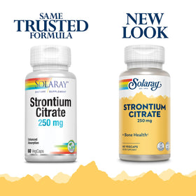 Citrate de Strontium SOLARAY 250 mg 60 VegCaps emballage